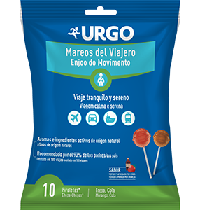 Urgo mareos del viajero 10 piruletas